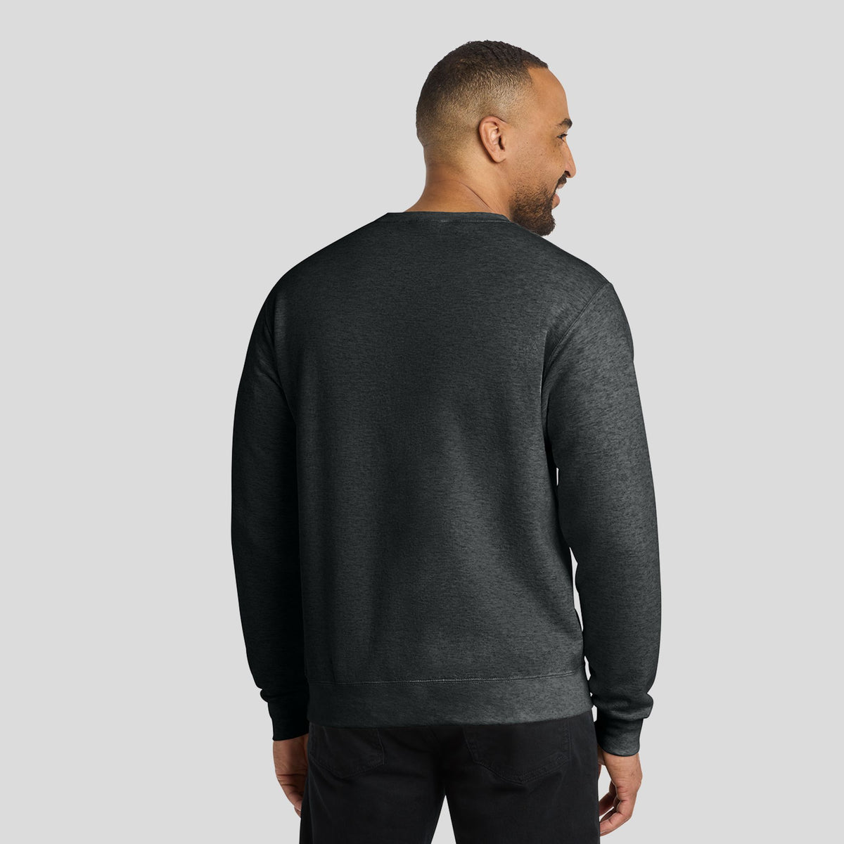 Core Fleece Crewneck Sweatshirt | Black Heather