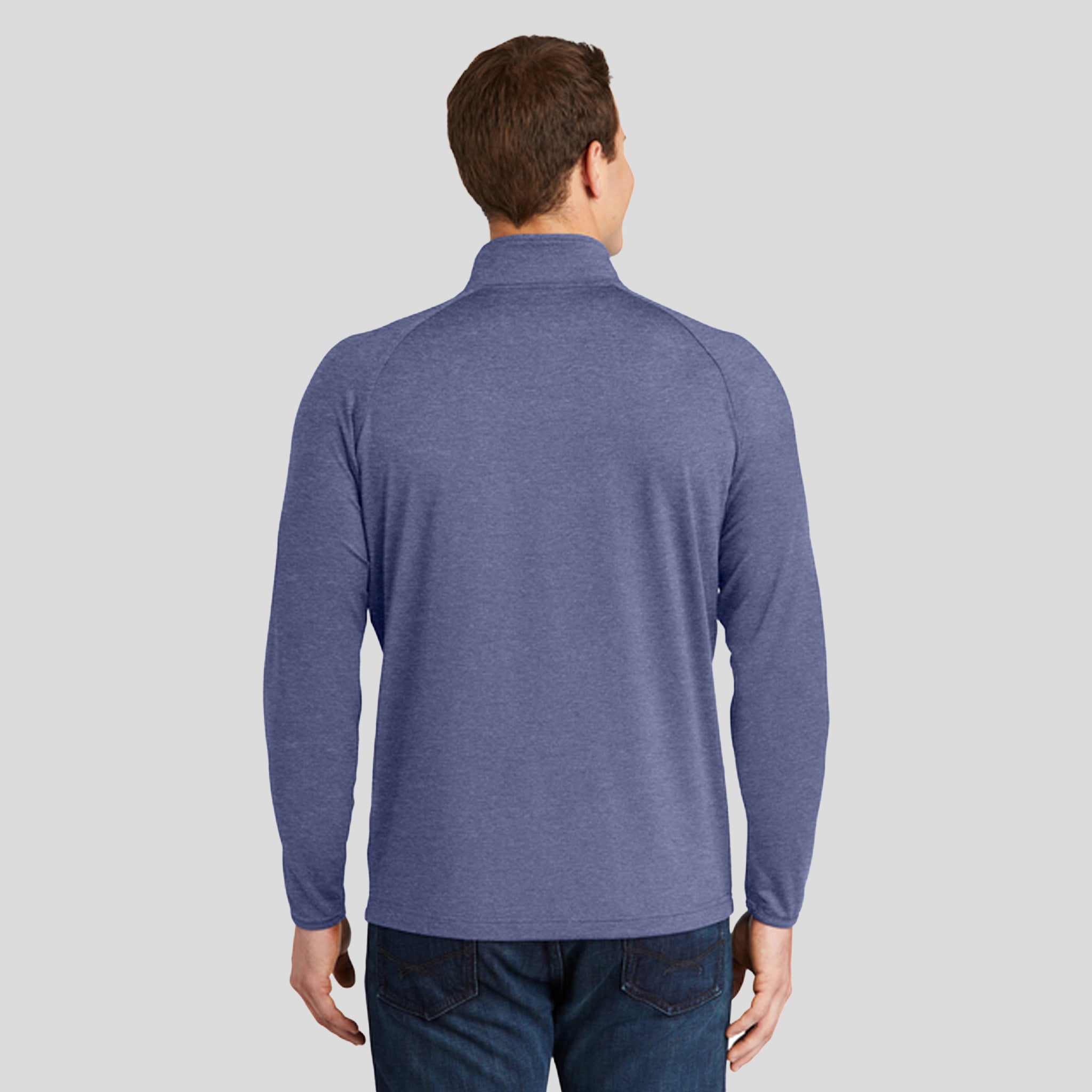 Sport-Wickยฎ Stretch 1/4-Zip Pullover | True Navy Heather