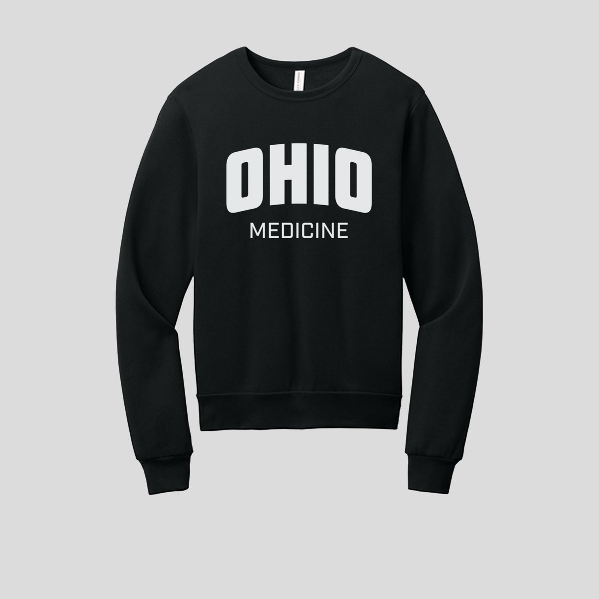 OU Unisex Sponge Fleece Classic Crewneck Sweatshirt - Medicine Logo | Black