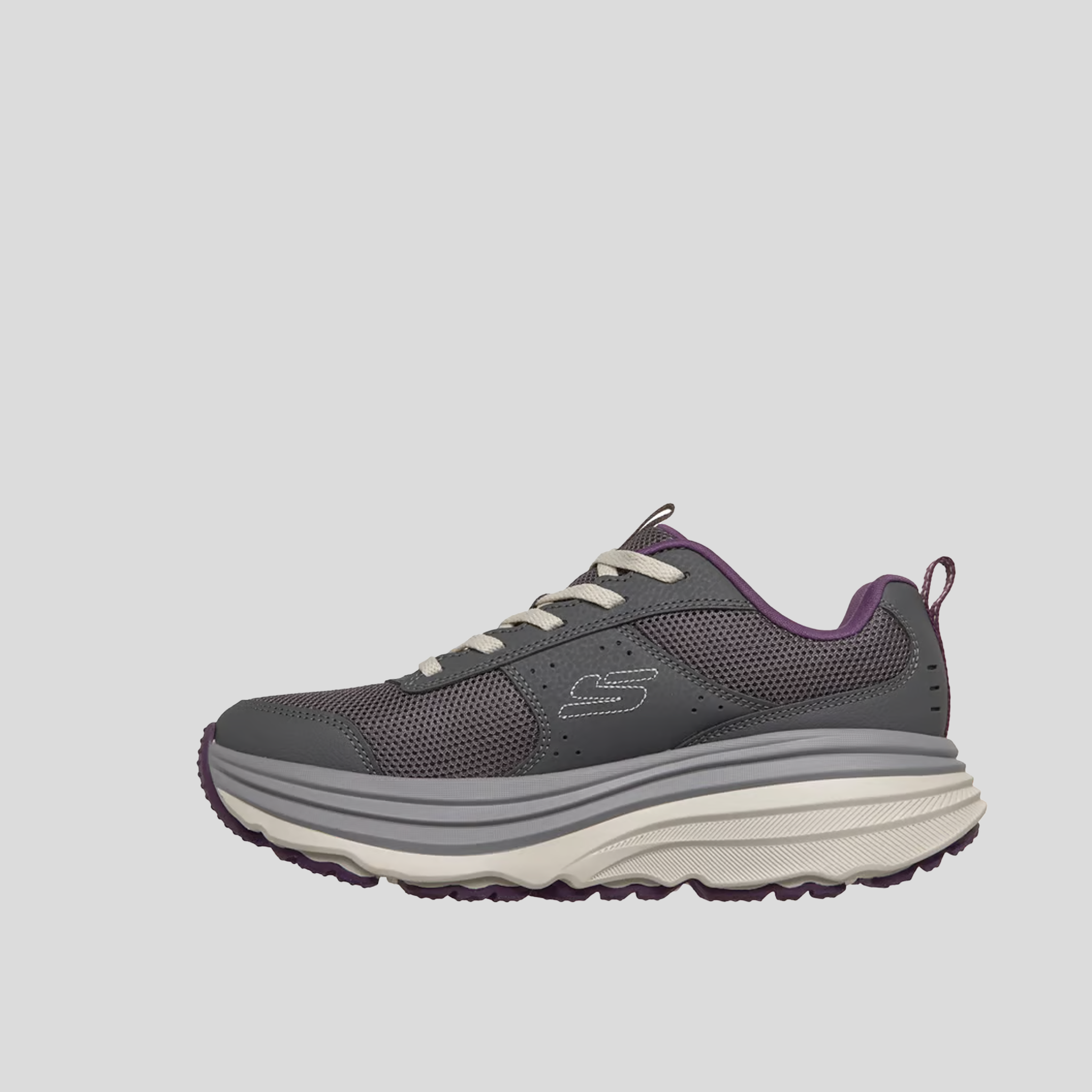 Relaxed Fit: Max Cushioning Zirrus - Cobble Stone | Grey/Purple